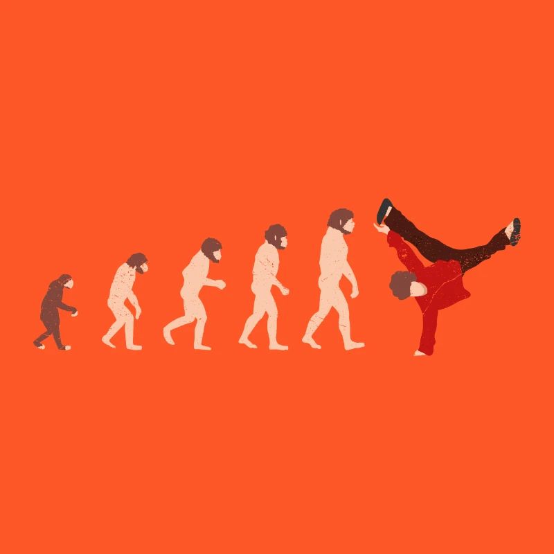 Evolution Breakdance Idée cadeau drôle