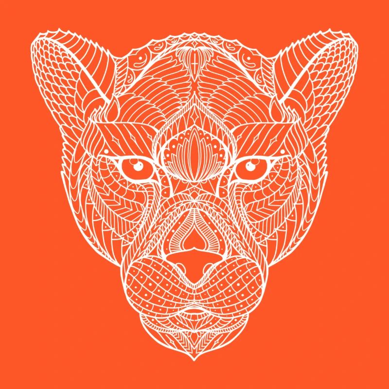 Black panther mandala