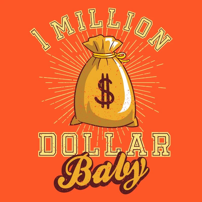 1 million de dollars bébé argent comptant argent idée cadeau d'or