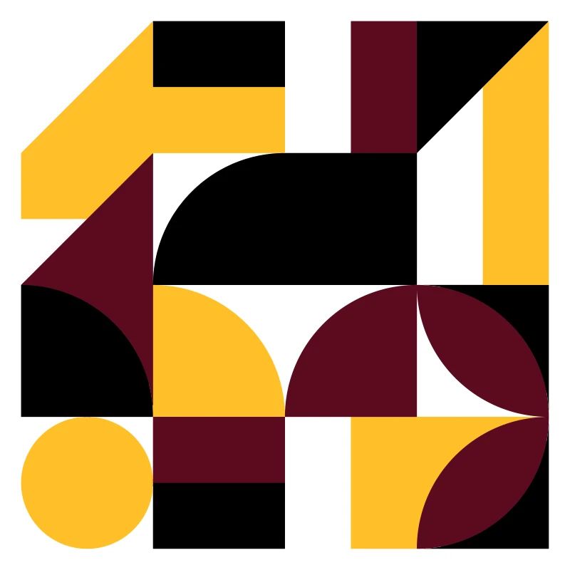 Colorful abstract geometric bauhaus background