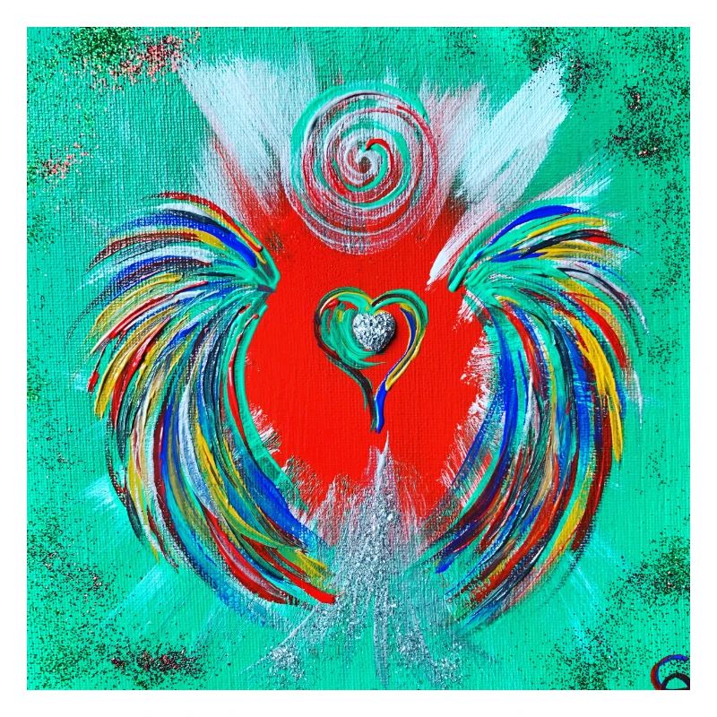 Ange de coeur de l'environnement inspirant