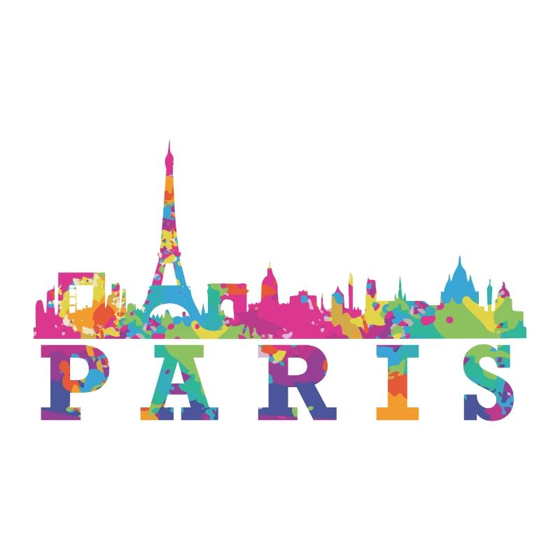 Idée cadeau souvenir Paris Skyline Impression