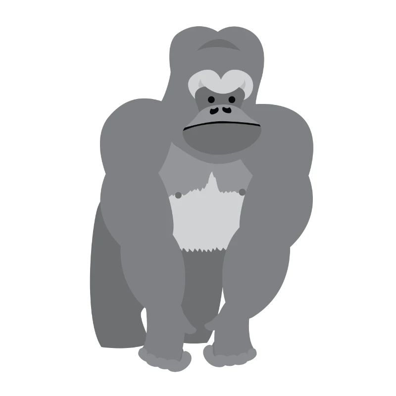 Great ape ridgeback Gorilla