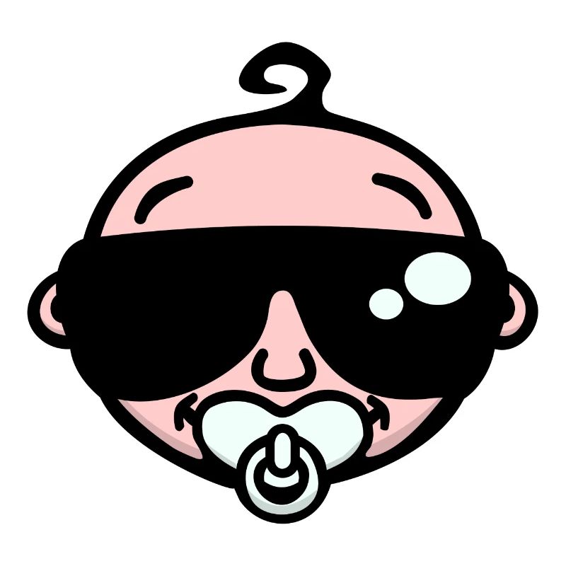 Cool bébé avec lunettes de soleil (couleur)