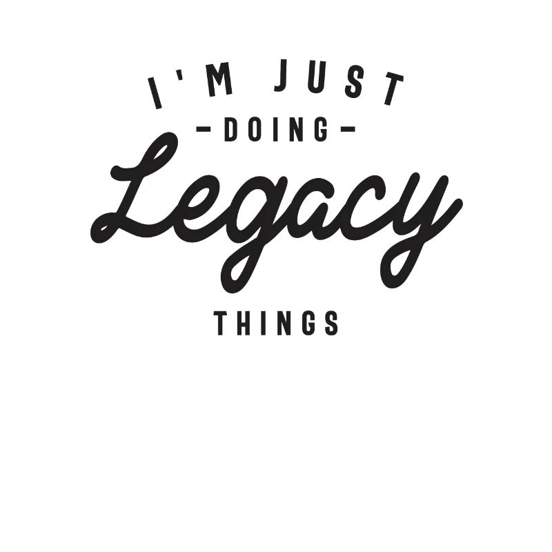Ich mache nur Legacy Things Personalisierter Name