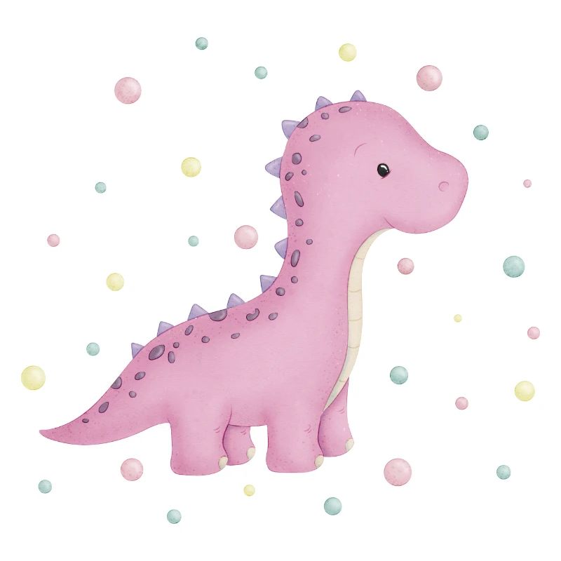 Dino Mädchen mit Punkten
