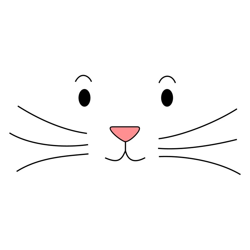 Cartoon Katzengesicht - Katze - Comic