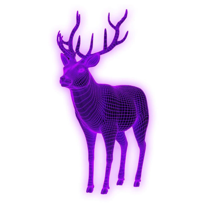 Hunter 3d Effect Deer Ultraviolet