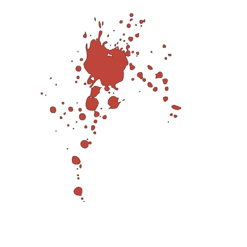 Blut Spritzer Klecks Flecken