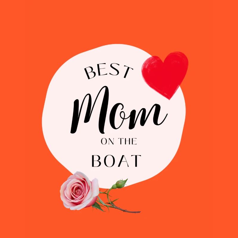 Beste Mutter auf dem Boot