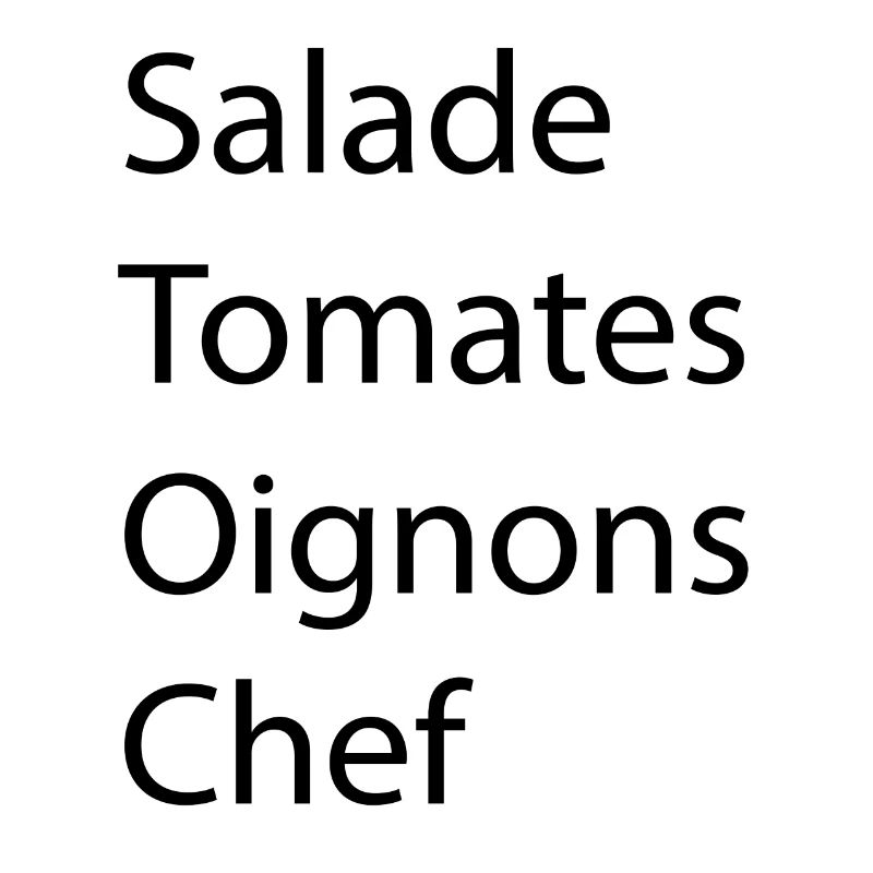 Salade tomates oignons chef