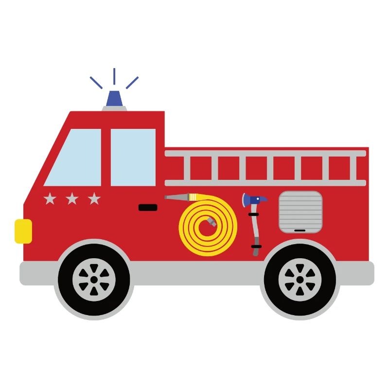 Feuerwehrauto mit Sternen