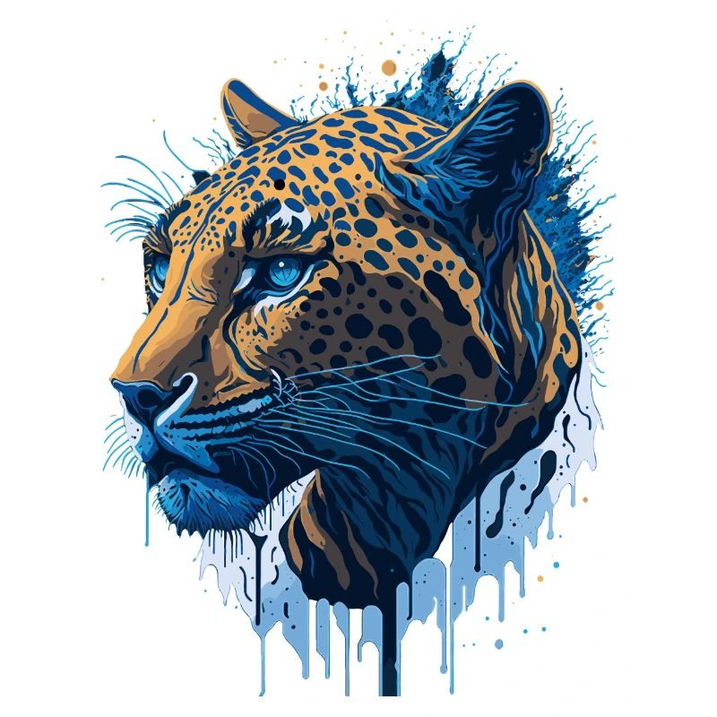 Leopard Big Cat Illustration