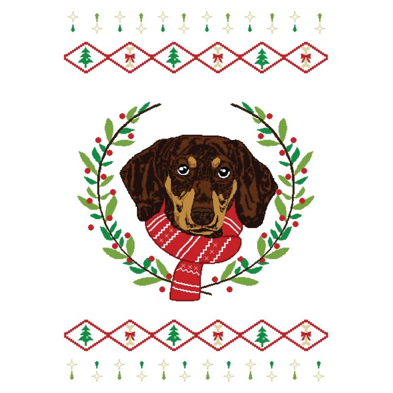 Dackel hässlicher Weihnachtspullover Geschenk