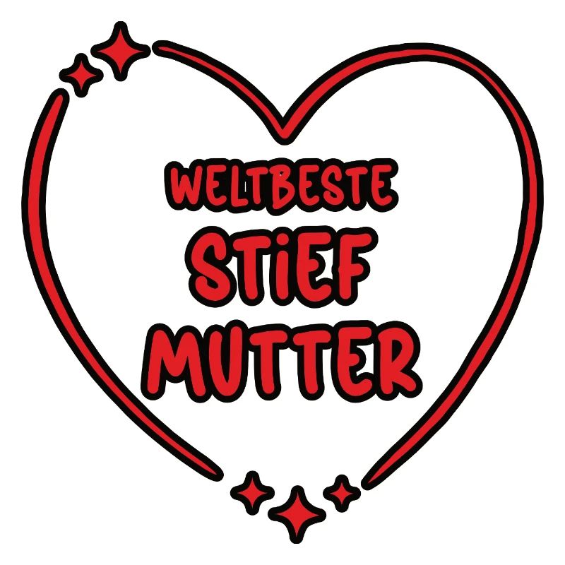 Weltbeste Stiefmutter Stiefmama Herz Bonus Mama