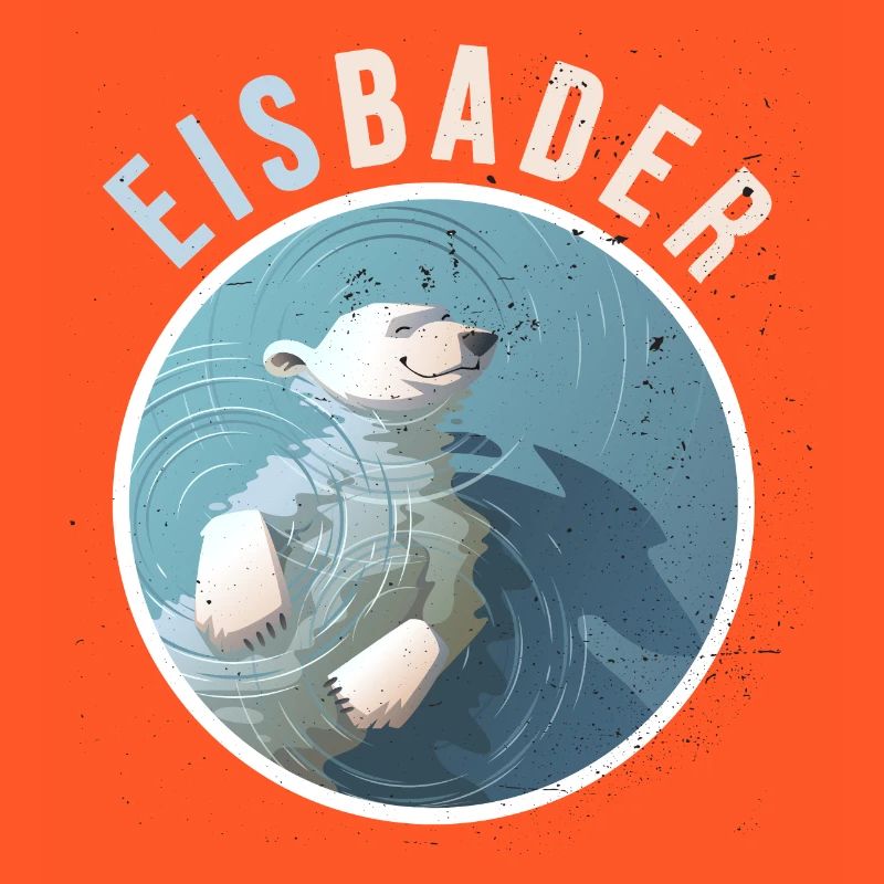 winterbader eisbär eisbader eau froide froide arktis