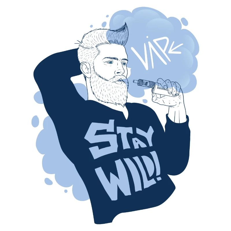 Vaperguy avec mode de vie sauvage