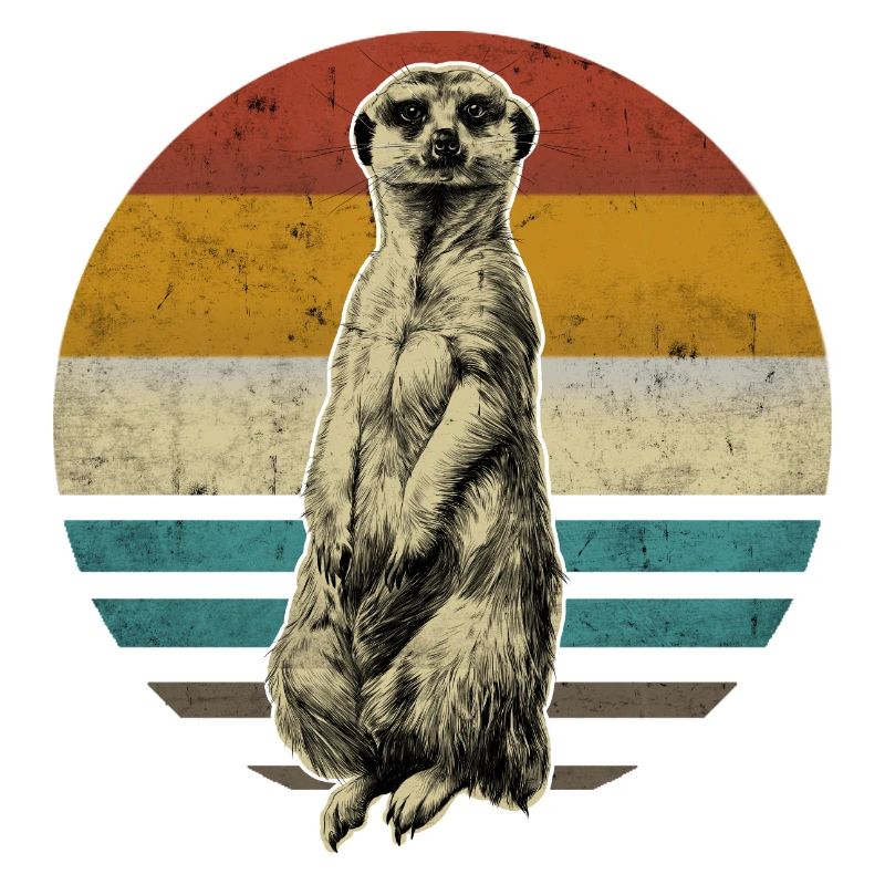 Erdmännchen retro vintage