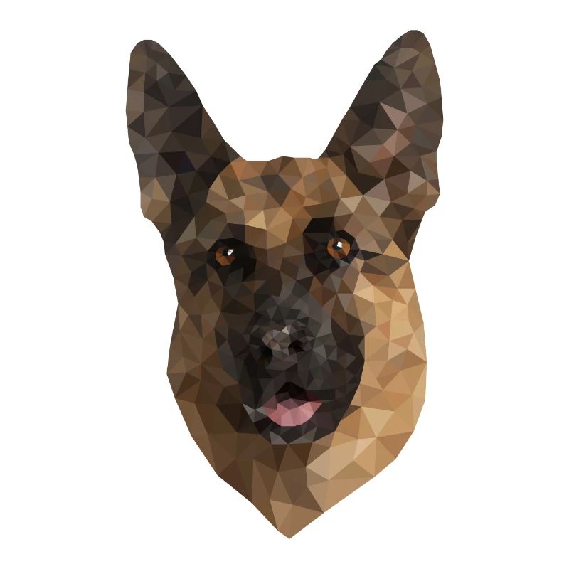 Cute Low Poly German Shepard