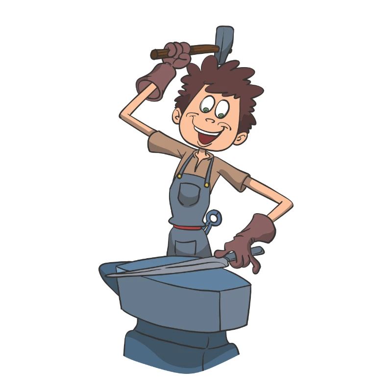 Blacksmith anvil hammer