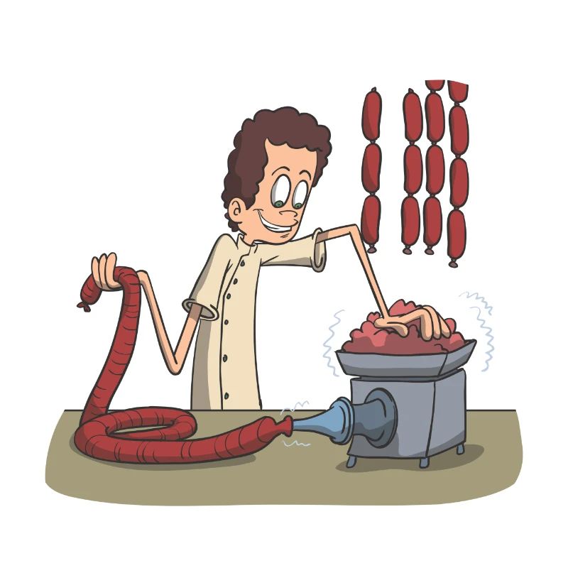 Metzger Messer Fleisch Wurst