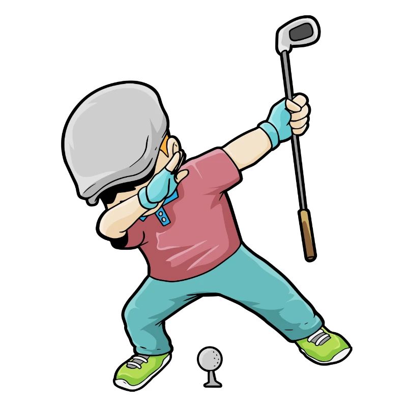 Dab Golf Polka dot Golf Golfer