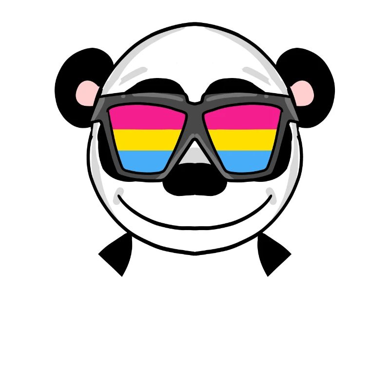 Pansexuell Panda - Panda mit Brille