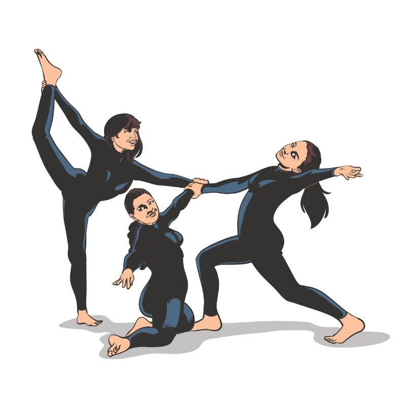 Dancer group choreography jazz dance