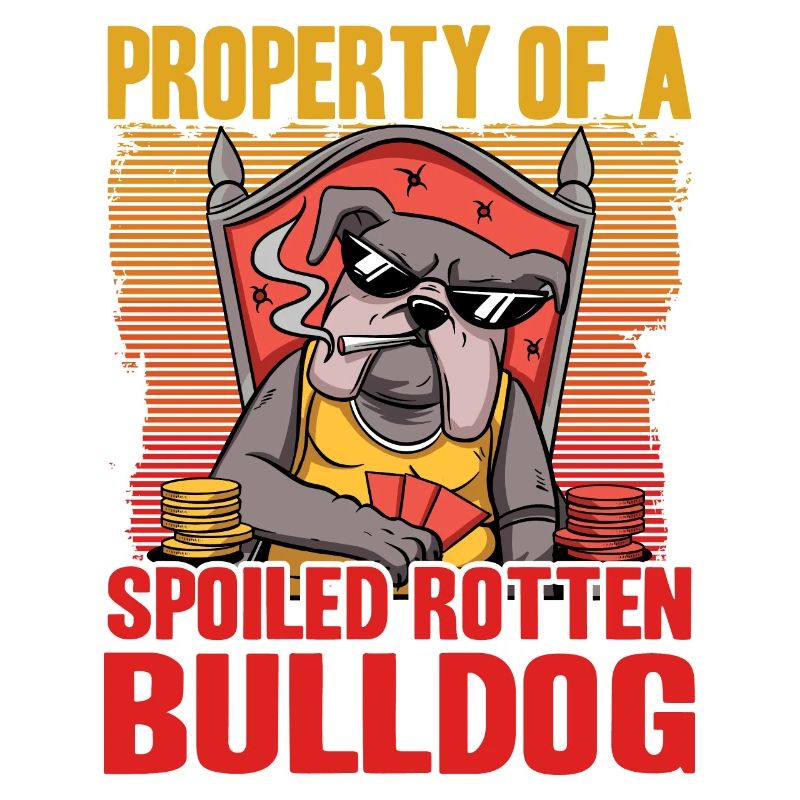 Propriété d’un bouledogue pourri gâté