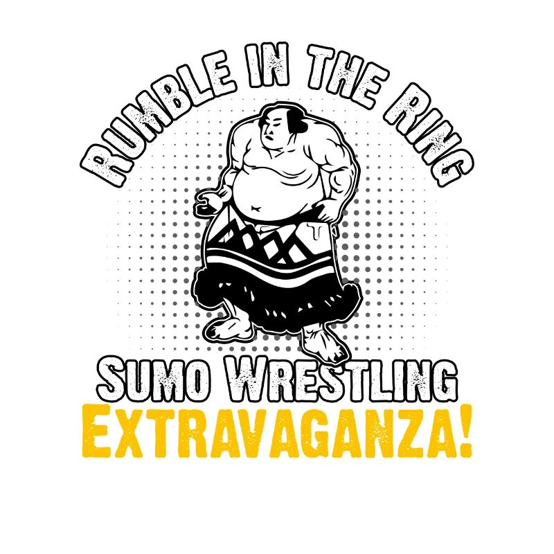 Extravagance de lutte sumo sur le ring