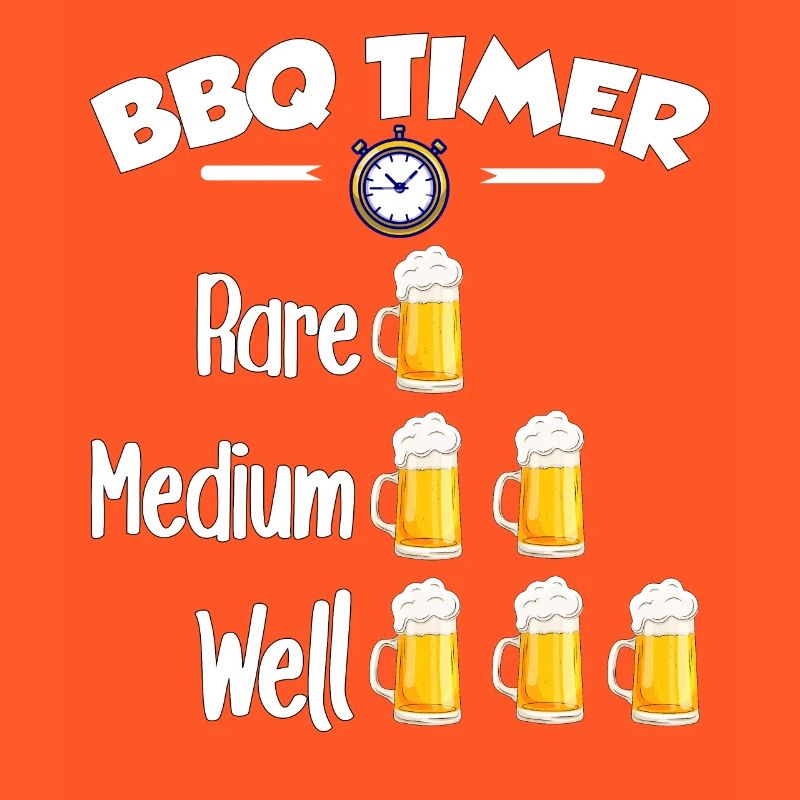 BBQ Timer - Rare, Medium, Well Done, Beer