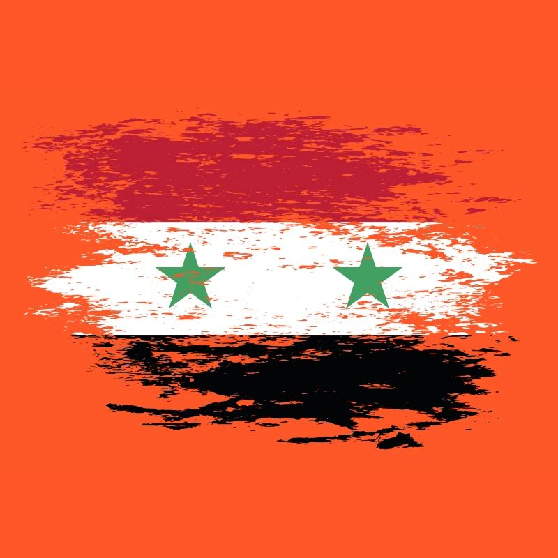 Drapeau syrien utilisé