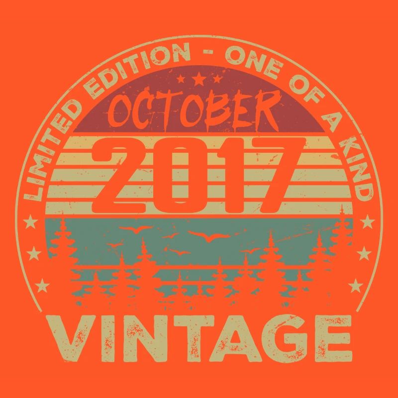 Vintage Anniversary Made in October 2017