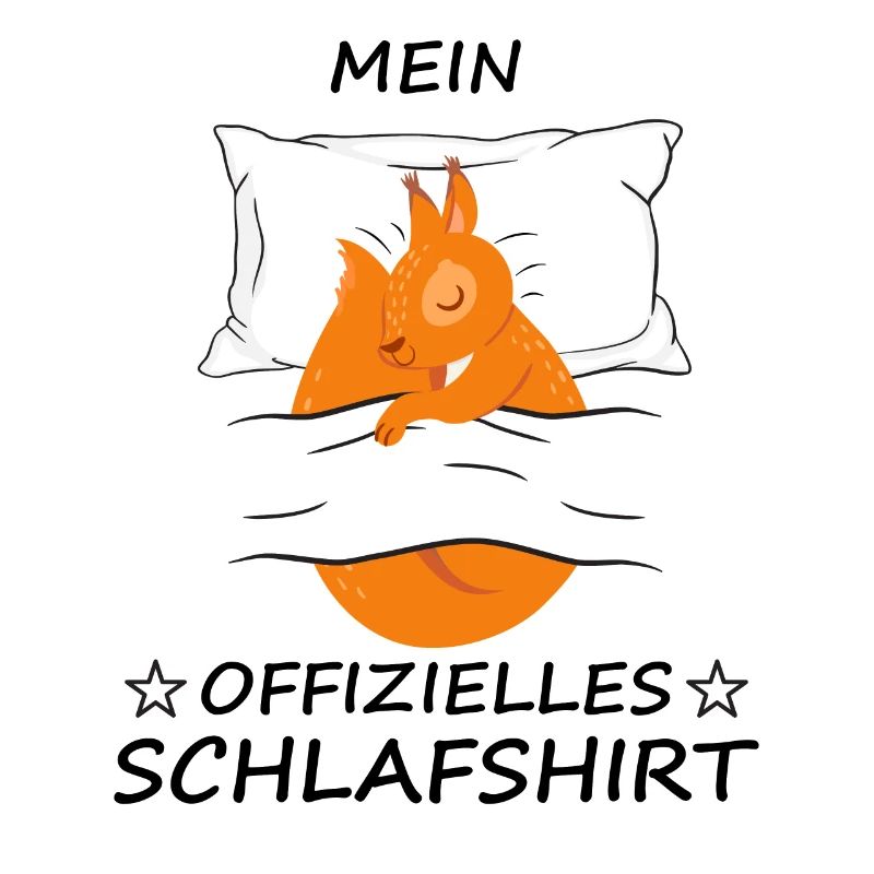 offizielles Schlafshirt Eichhörnchen Squirrel
