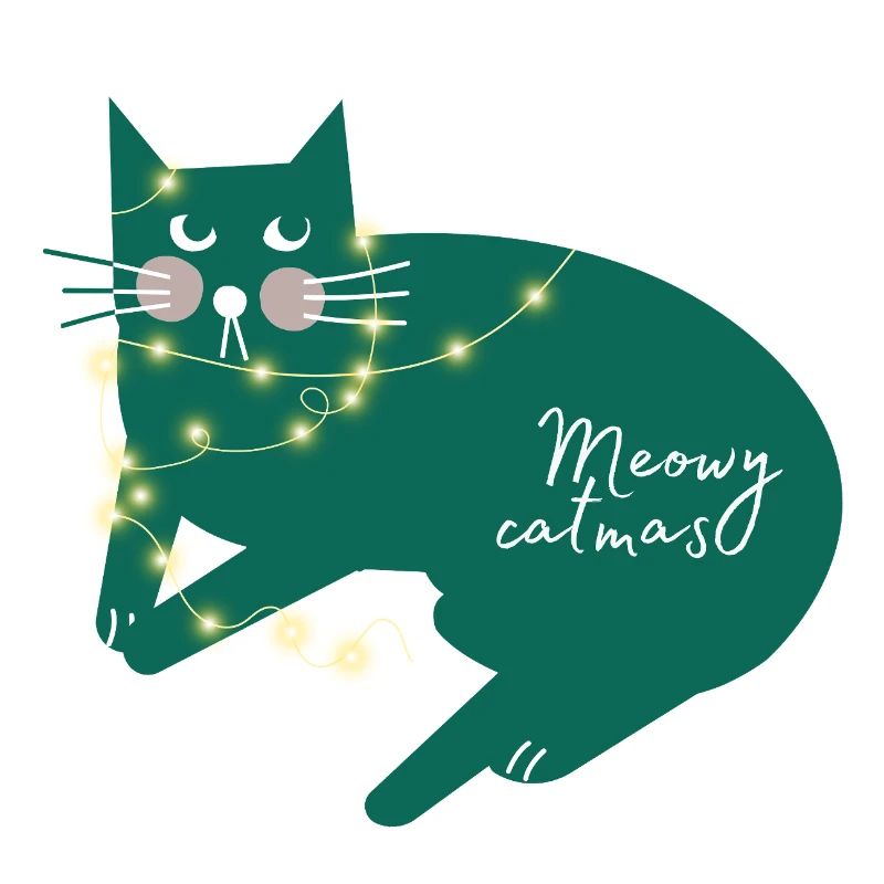 Joyeux Noël. Joyeux catmas. Joyeux Noël.