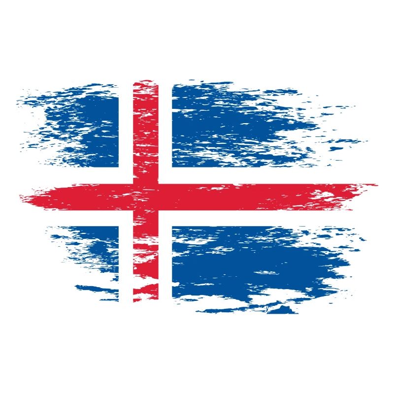 Drapeau islandais utilisé