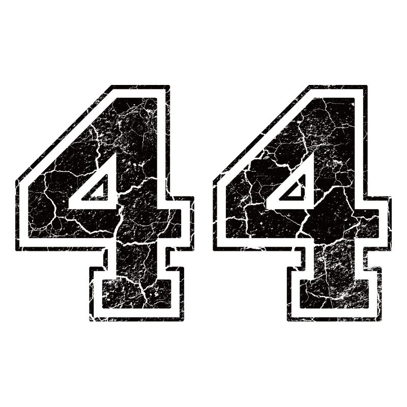 Numéro 44 avec le regard affligé