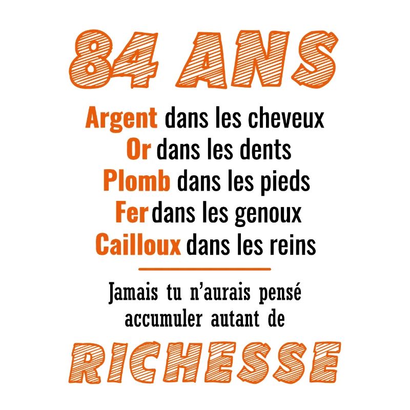 84 Ans Anniversaire Drôle Idée Cadeau