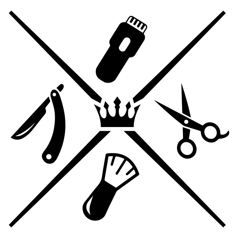 barber icons crown