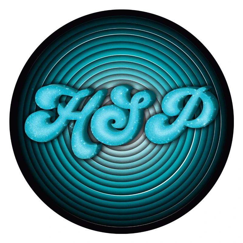 HSP - highly sensitive person circles turquoise
