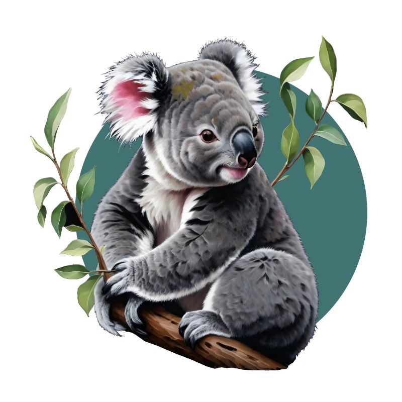 cute koala on a tree