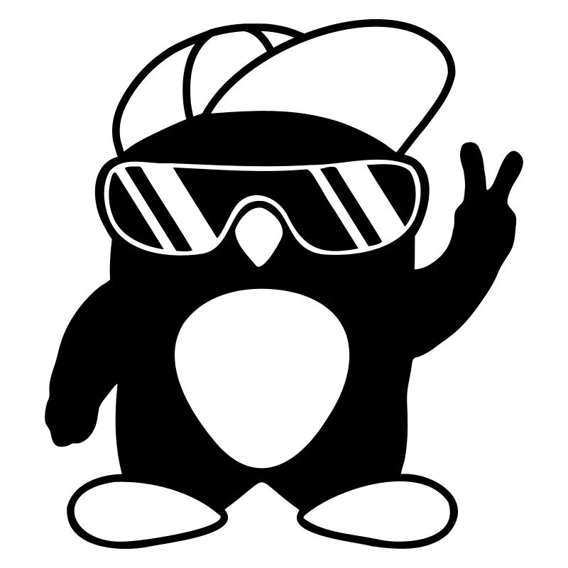 Peace Cool Penguin Signal de la main