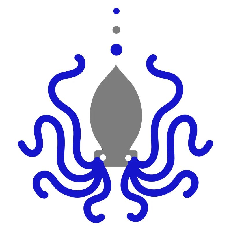 Octopus Octopus Blue Grey Animation
