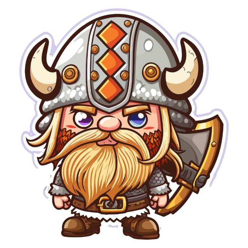 Knut, der Unbezwingbare: Cartoon-Wikinger Knut