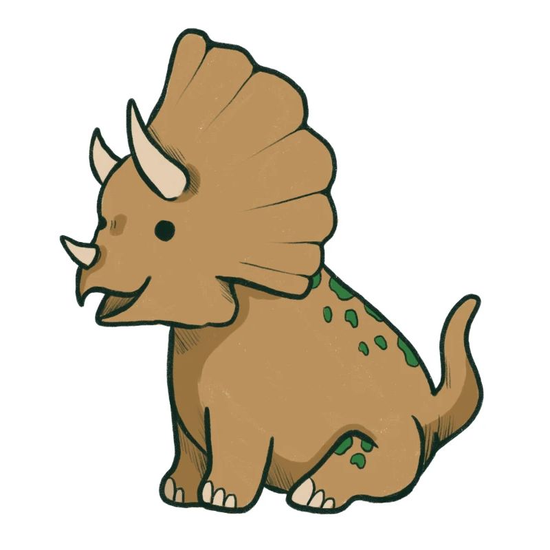 Süßer Triceratops Dino