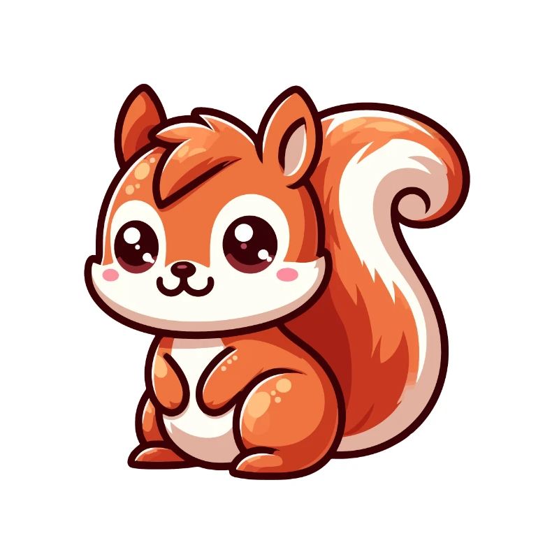 Kleines süßes Eichhörnchen