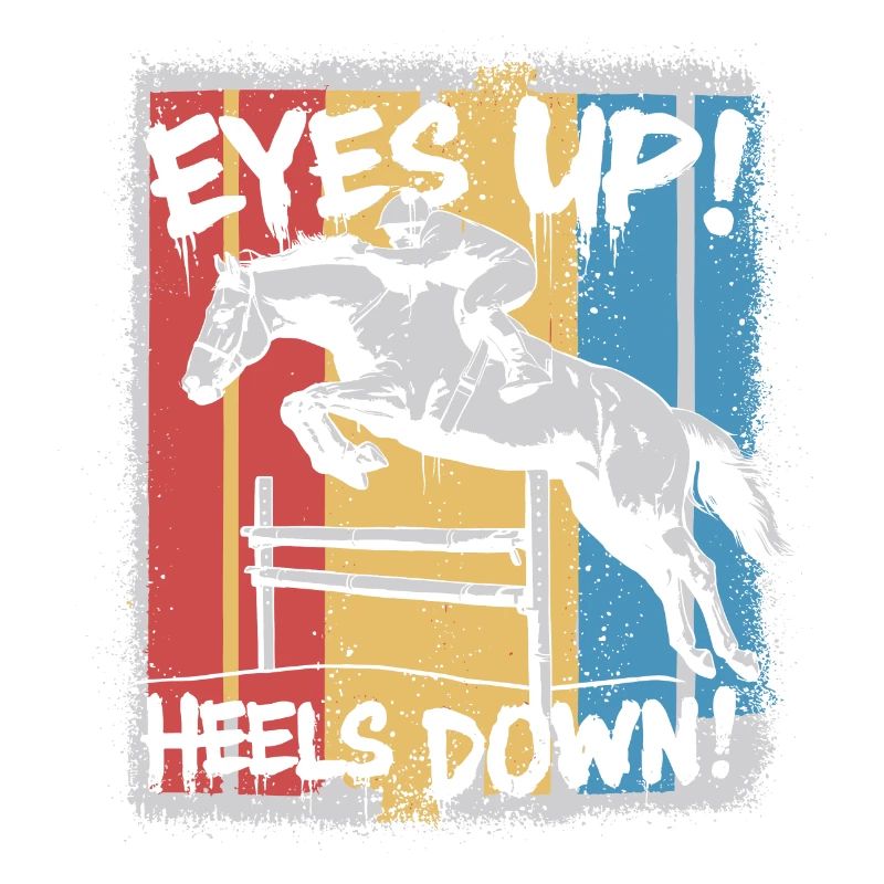 Riding posture: heels down, eyes up