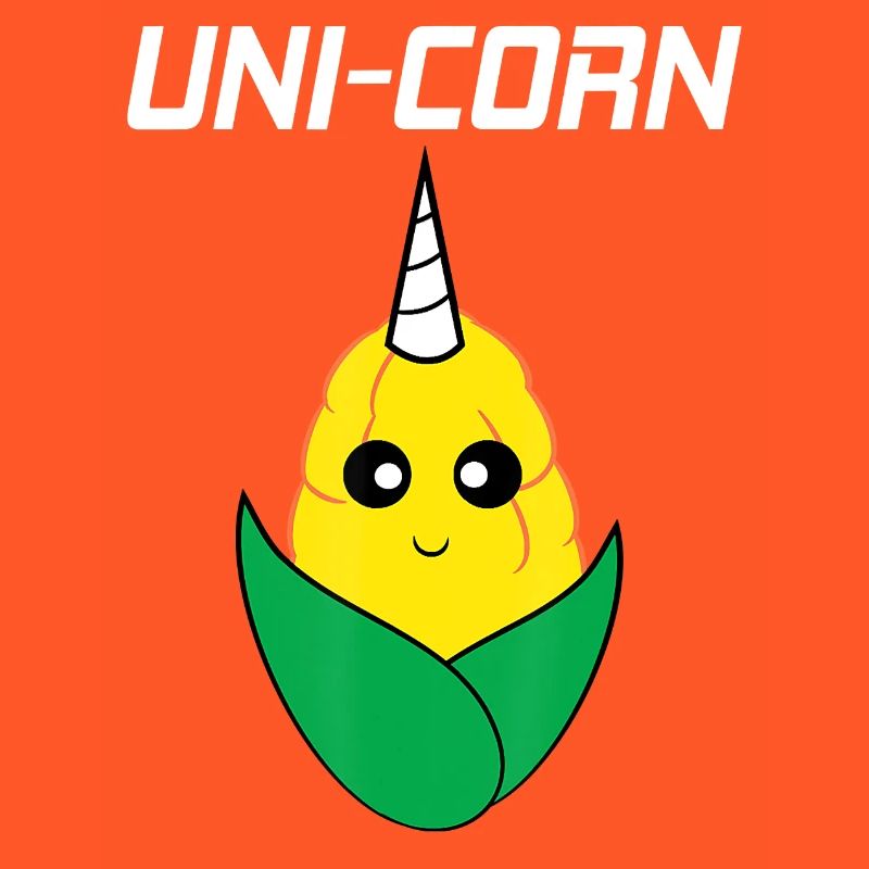 Uni Corn Corn on the Cob Einhorn