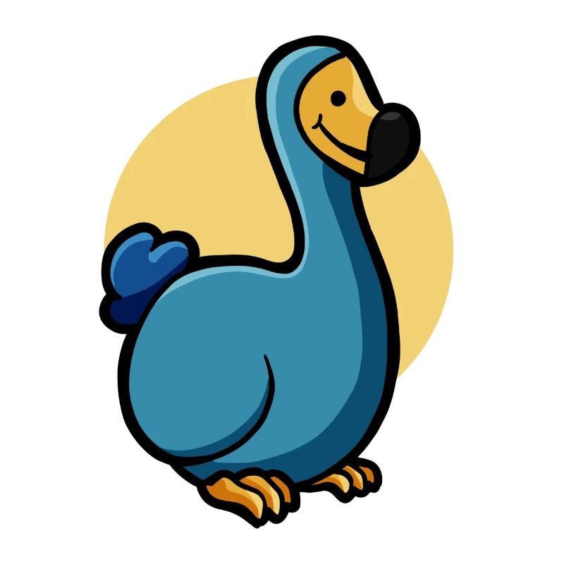 hugadino dodo, primeval bird, extinct