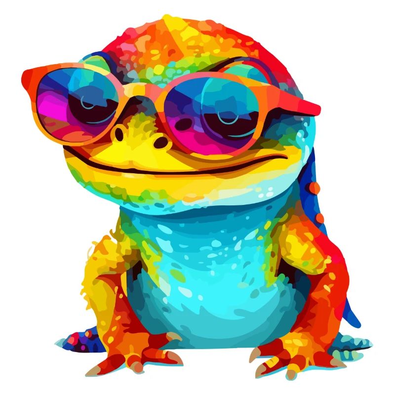 Ouk the spectacled lizard